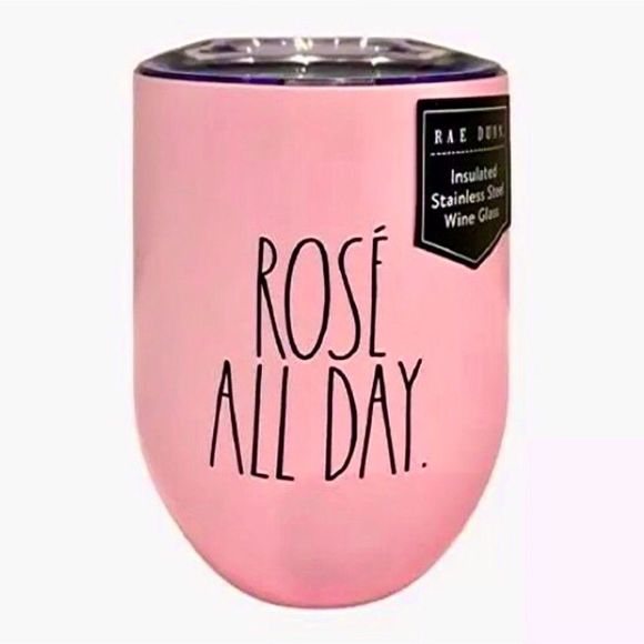 Rae Dunn Other - Rae Dunn Rosé All Day Insulated Wine Drink Tumbler